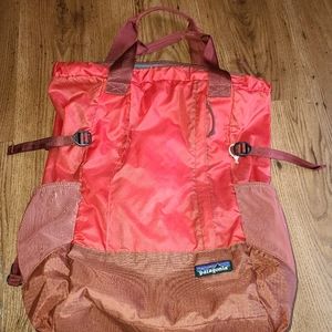 Patagonia light weight tote backpack